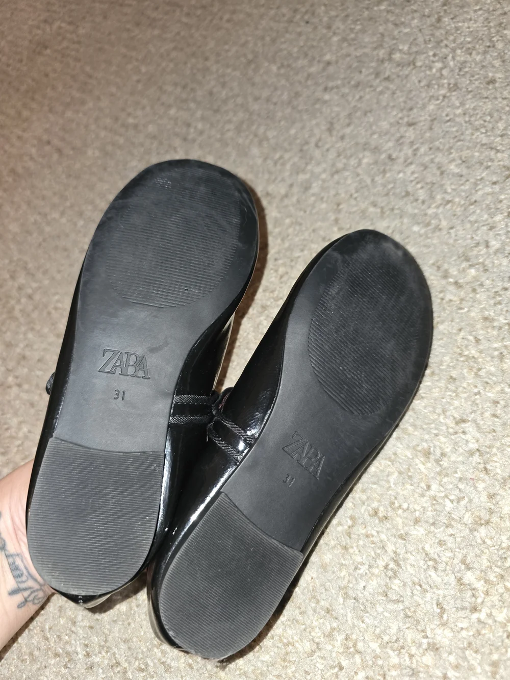 Zara black patent